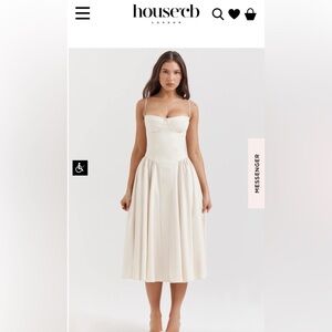 House of CB- SAMARIA - VINTAGE CREAM CORSET SUNDRESS- XS